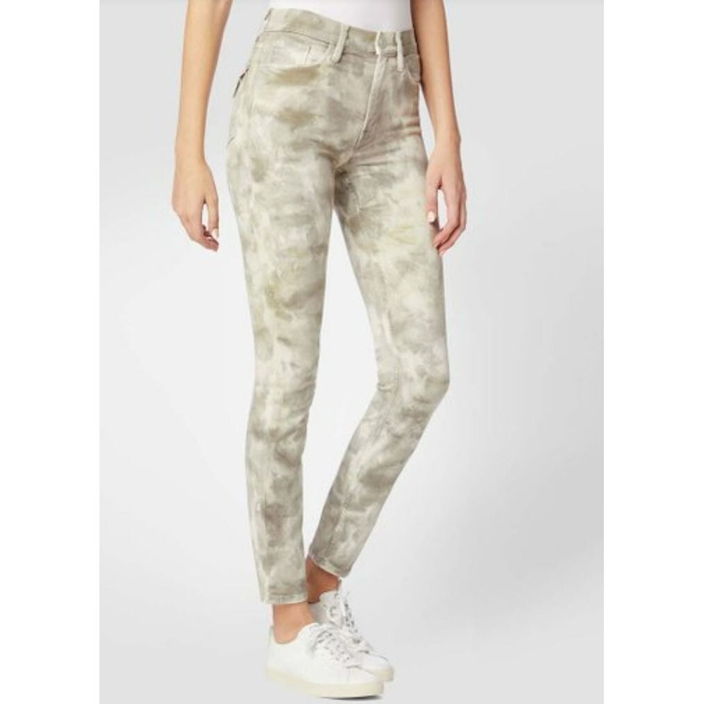 HUDSON women jeans WHC2089TMP remi high rise straight pale green tea 25 $215